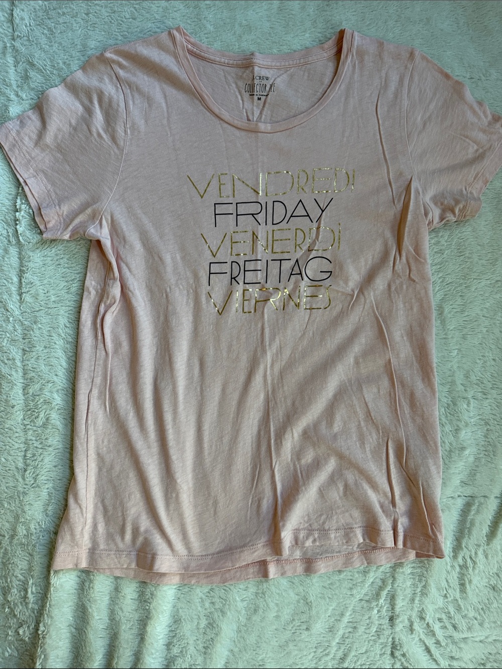 J. Crew “Friday” Collector Pink Tee